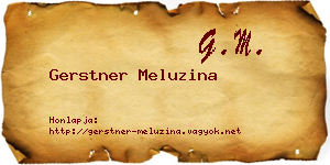 Gerstner Meluzina névjegykártya